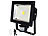 Luminea COB-LED-Fluter 30 W mit PIR-Sensor, 6500 K, IP44, schwarz Luminea LED-Fluter mit Bewegungsmelder (tageslichtweiß)