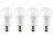Luminea High-Power LED-Lampe, 4er Set, E27, 15 W, 1400 lm, tageslichtweiß Luminea LED-Tropfen E27 (tageslichtweiß)