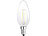 Luminea LED-Filament-Kerze, B35, A++, E14, 3,5 W, 360 lm, 270°, 3000 K Luminea LED-Filament-Kerzen E14 (warmweiß)