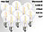 Luminea LED-Filament-Birne, A60, E27, A++, 4W, 420 lm, 3000K, 10er-Set Luminea LED-Filament-Tropfen E27 (warmweiß)