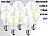 Luminea LED-Filament-Birne, A60, E27, 7W, 810lm, 270°, 3000 K,10er-Set Luminea LED-Filament-Tropfen E27 (warmweiß)