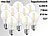 Luminea LED-Filament-Tropfen, A60, E27, 7W, 810lm, 270°,6400K,10er-Set Luminea LED-Filament-Tropfen E27 (tageslichtweiß)
