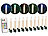Lunartec RGB-Weihnachtsbaumkerzen mit IR-Fernbedienung, 20er-Set Lunartec Kabellose RGB LED Weihnachtsbaumkerzen