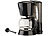 PEARL Kaffeemaschine KF-115 mit Mehrweg-Filter, 680 W, für 10 Tassen PEARL Filter-Kaffeemaschinen