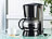 PEARL Kaffeemaschine KF-115 mit Mehrweg-Filter, 680 W, für 10 Tassen PEARL Filter-Kaffeemaschinen