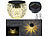 Lunartec 2er-Set Solar-LED-Windlichter "Liora", Glas, Lichtmuster, IP44, Ø 8 cm Lunartec Solar-Windlichter