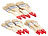 AGT 30-teiliges Flachpinsel-Set mit Holzstielen und Naturborsten, 3 Größen AGT Pinselsets