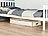 infactory Unterbettkommode mit Sichtfenster & Handgriffen, 100x48x18 cm, beige infactory