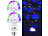 Lunartec 2er-Set rotierende Disco-Leuchten mit RGB-Farbeffekten, 3 W, E27 Lunartec LED-Disco-Tropfen E27 mit Farbwechsel (RGBW)