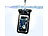 Somikon Hochwertige wasserdichte Tasche für Smartphones bis 5,3 Zoll Somikon Wasserdichte Taschen für iPhones & Smartphones