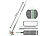 Sichler Haushaltsgeräte Boden-Wischer mit Abstreifer, 3-tlg. Stiel, 122 cm Länge, 2 Wischpads Sichler Haushaltsgeräte