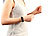 newgen medicals Fitness-Armband FBT-40.HR mit Herzfrequenz-Messung newgen medicals Fitness-Armbänder mit Herzfrequenz-Messungen und Bluetooth