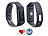 newgen medicals Fitness-Armband FBT-40.HR mit Herzfrequenz-Messung (Versandrückläufer) newgen medicals Fitness-Armbänder mit Herzfrequenz-Messungen und Bluetooth