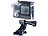 Somikon 4K-Action-Cam für UHD-Videos, 2 Displays, 16-MP-Sony-Sensor (ref.) Somikon Wasserdichte UHD-Action-Cams mit Webcam-Funktion