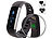 newgen medicals Fitness-Armband, Blutdruck- & Herzfrequenz-Anzeige, Bluetooth, IP67 newgen medicals 