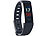 newgen medicals Fitness-Armband mit Farbdisplay, Blutdruck-Anzeige, Bluetooth, IP67 newgen medicals Fitness-Armband mit Blutdruck- und Herzfrequenz-Anzeigen, Bluetooth