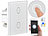 Luminea Home Control Touch-Doppel-Lichttaster, Amazon Alexa & Google Assistant kompatibel Luminea Home Control