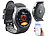 newgen medicals GPS-Handy-Uhr & Smartwatch für iOS & Android, Versandrückläufer newgen medicals GPS-Handy-Uhr & Smartwatches für iOS & Android, mit Herzfrequenz-Messung