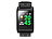 newgen medicals Fitness-GPS-Smartwatch, Herzfrequenz-Anzeige, Farb-Display, App, IP68 newgen medicals Fitness-Armbänder mit Herzfrequenz-Messung und GPS-Streckenaufzeichnung
