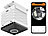 7links Mini-Akku-HD-Überwachungskamera mit 360°, 960p, Nachtsicht, WLAN, App 7links WLAN-IP-Überwachungskameras mit Akkus und 360°-Rundumsicht