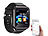 simvalley MOBILE 2in1-Handy-Uhr & Smartwatch für Android, Versandrückläufer simvalley MOBILE