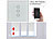 Luminea Home Control 2er-Set Rollladen-Touch-Steuerungen, mit App und Sprachsteuerung Luminea Home Control Rollladen-Touch-Steuerungen mit WLAN, App und Sprachsteuerung
