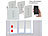 Luminea Home Control 4er-Set Rollladen-Touch-Unterputz-Steuerung, App & Sprachsteuerung Luminea Home Control