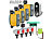 Royal Gardineer WLAN-Bewässerungscomputer, 4-Wege-Verteiler, Feuchtigkeitssensor, App Royal Gardineer WLAN-Bewässerungscomputer mit App, Regensensoren und Gartenschlauch-Verteilern