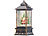 infactory Deko-LED-Laterne mit Schneewirbel, Weihnachtsmann und Tannenbaum infactory LED-Laternen mit Schneewirbel