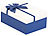 Your Design 3er-Set edle Geschenk-Boxen mit blauer Schleife, 3 verschiedene Größen Your Design 