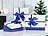 Your Design 6er-Set edle Geschenk-Boxen mit blauer Schleife, 3 verschiedene Größen Your Design Geschenkboxen