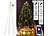 Lunartec WLAN-Tannenbaum-Überwurf-Lichterkette mit App, 6 Girlanden, 240 LEDs Lunartec WLAN-Weihnachtsbaum-Überwurf-Lichterketten mit App