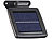 Luminea Solar-LED-Wandfluter für außen, PIR-Sensor, 5,4 Watt, 300 Lumen, IP44 Luminea LED-Solar-Fluter mit Bewegungsmelder