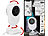 7links WLAN-Babyphone mit Full-HD-Kamera, Temperatur-Warnung, Nachtsicht, App 7links WLAN-Babyphones mit Kamera