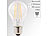 Luminea 4er-Set LED-Filament-Lampen, E27, A++, 6 W, 806 Lumen, 360°, warmweiß Luminea LED-Filament-Tropfen E27 (warmweiß)
