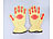Rosenstein & Söhne 2er-Set Sicherheits-Handschuh, Hitze- & Schnittschutz, Antirutsch-Pads Rosenstein & Söhne 3in1-Sicherheits-Handschuhe