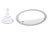 Sichler Beauty Saugnapf-Kosmetikspiegel mit LED-Licht und Akku, 5-fache Vergrößerung Sichler Beauty