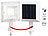 Lunartec 3er-Set Solar-LED-Dachrinnenleuchte, 20 lm, 0,2 W, Licht-Sensor, weiß Lunartec Solar-LED-Dachrinnenleuchten