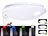 Luminea Dimmbare RGBW-LED-Wand- & Deckenleuchte, Fernbedienung, 1.100 lm, 15 W Luminea RGBW-LED-Deckenleuchten
