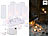 Lunartec 6 Akku-LED-Teelichter, flackernde Flamme, Acrylgläser, Ladestation Lunartec