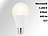 Luminea LED-Lampe, E27, 8 Watt, 600 Lumen, 270°, warmweiß, 4er-Set Luminea LED-Tropfen E27 (warmweiß)