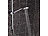 BadeStern Multifunktions-XL-Duschkopf mit Metall-Duschschlauch, Länge 150 cm BadeStern Multifunktions Handbrausen, verchromt