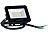 Luminea Wetterfester Mini-LED-Fluter, 10 W, 945 lm, IP65, 3.000 K, 2er-Set Luminea