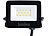 Luminea Wetterfester Mini-LED-Fluter, 10 W, 945 lm, IP65, 3.000 K, 2er-Set Luminea Wasserfeste LED-Fluter (warmweiß)