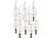 Luminea LED-Filament-Kerze, Ba35, E14, 470 lm, 4 W, 360°, 6.500 K, 10er-Set Luminea LED-Filament-Kerzen, tageslichtweiß
