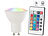 Luminea LED-Spot GU10, 4 Watt, 300 lm, A+, RGB & WW 3000 K, Fernbed., 4er-Set Luminea LED-Spots GU10 mit Farbwechsel (RGBW) und Fernbedienungen