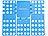 PEARL Wäsche-Faltbrett für Hemden & Co., 68 x 57 cm, blau, klappbar PEARL Wäsche-Faltbretter