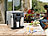 Rosenstein & Söhne Eiswürfelmaschine & Wasserspender V2 mit XL-Display, Versandrückläufer Rosenstein & Söhne Eiswürfelbereiter mit Eiswasserspender