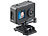 Somikon UHD-Action-Cam mit 2 Displays, WLAN und Sony-Bildsensor, IPX8 Somikon Wasserdichte UHD-Action-Cams mit Webcam-Funktion
