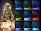 Lunartec Christbaum-Überwurf-Lichterkette, 240 bunte LEDs, Versandrückläufer Lunartec Weihnachtsbaum-Überwurf-Lichterketten mit Farbwechsel